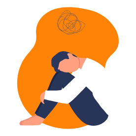 Homme souffrant de dépression